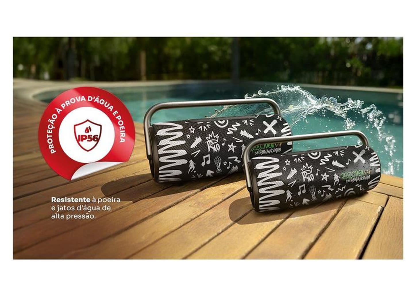 Caixa de Som Amplificada Bluetooth Amvox Boom Vox ACA 610W RMS USB