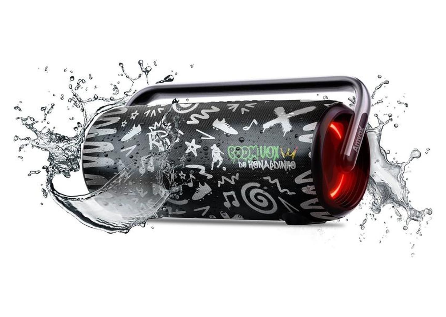 Caixa de Som Amplificada Bluetooth Amvox Boom Vox ACA 610W RMS USB
