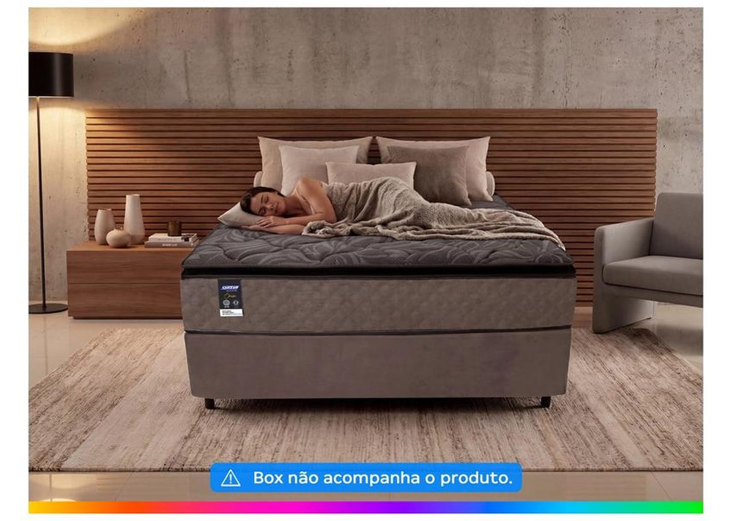 Colchão Casal Gazin de Molas Ensacadas D26 25x138x188cm Onix