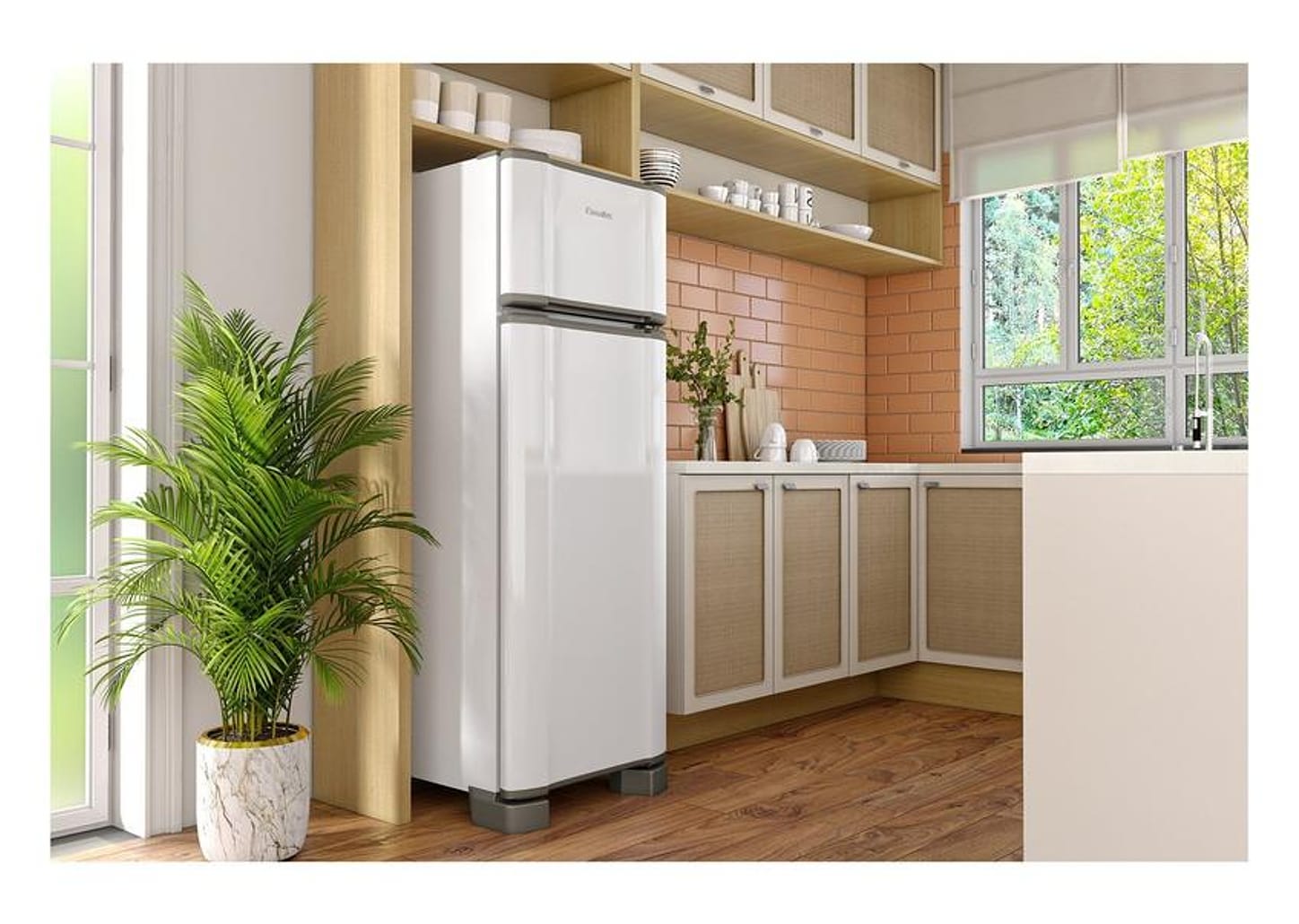 Geladeira/Refrigerador Esmaltec Cycle Defrost Duplex Branco 277L RCD34 PRO