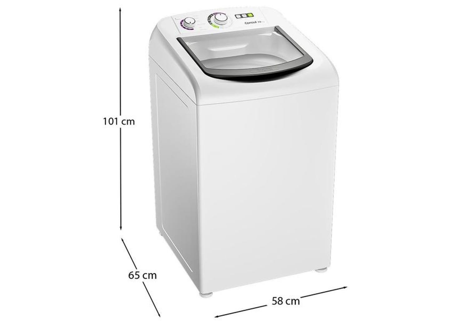 Lavadora de Roupas Consul 13kg Cesto Inox 16 Programas de Lavagem Branca CWH13AB