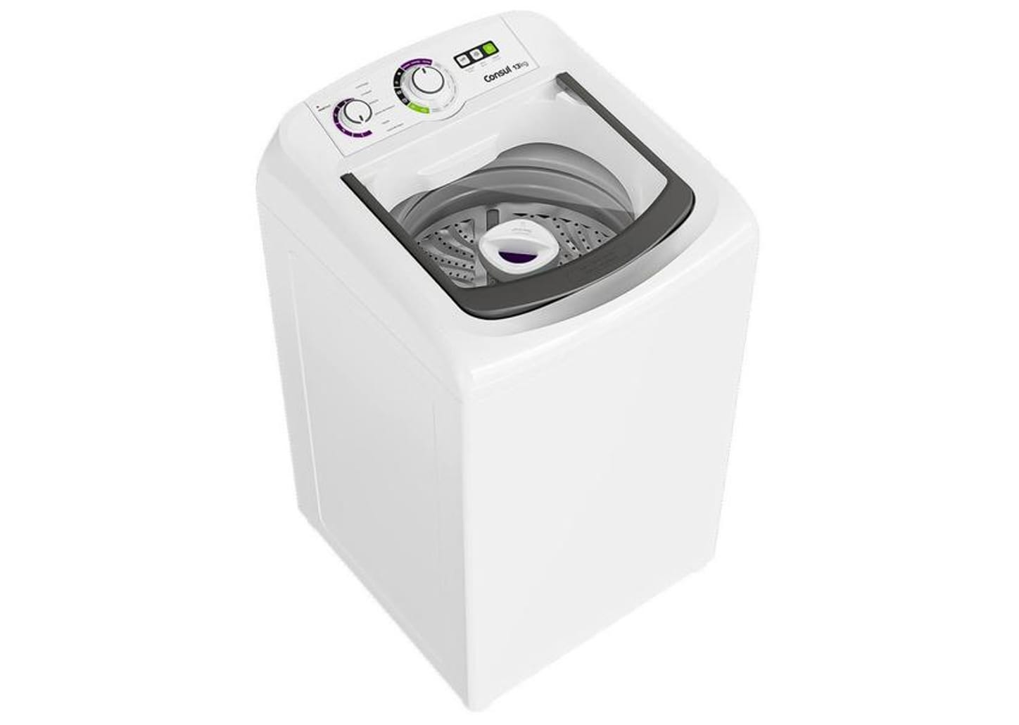 Lavadora de Roupas Consul 13kg Cesto Inox 16 Programas de Lavagem Branca CWH13AB