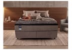 Base Cama Box King Gazin Bipartida 27x193x203cm Onix