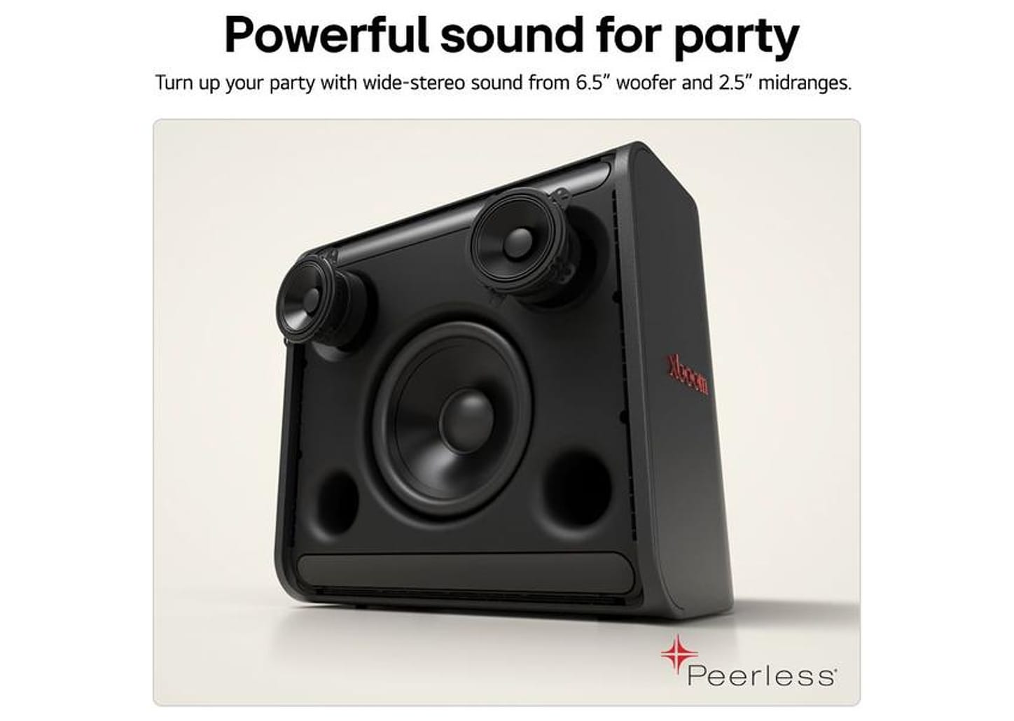 Caixa de Som LG Xboom by Will.i.am Stage301 Bluetooth Amplificada 120W USB