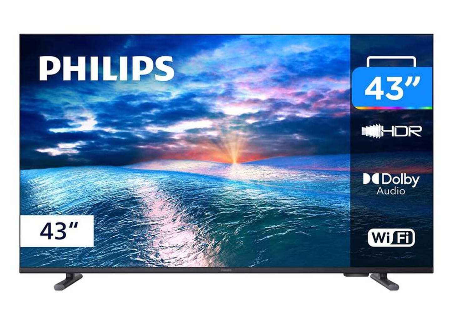 Smart TV 43" Philips Full HD DLED 6910 43PFG6910/78 Titan OS 2025