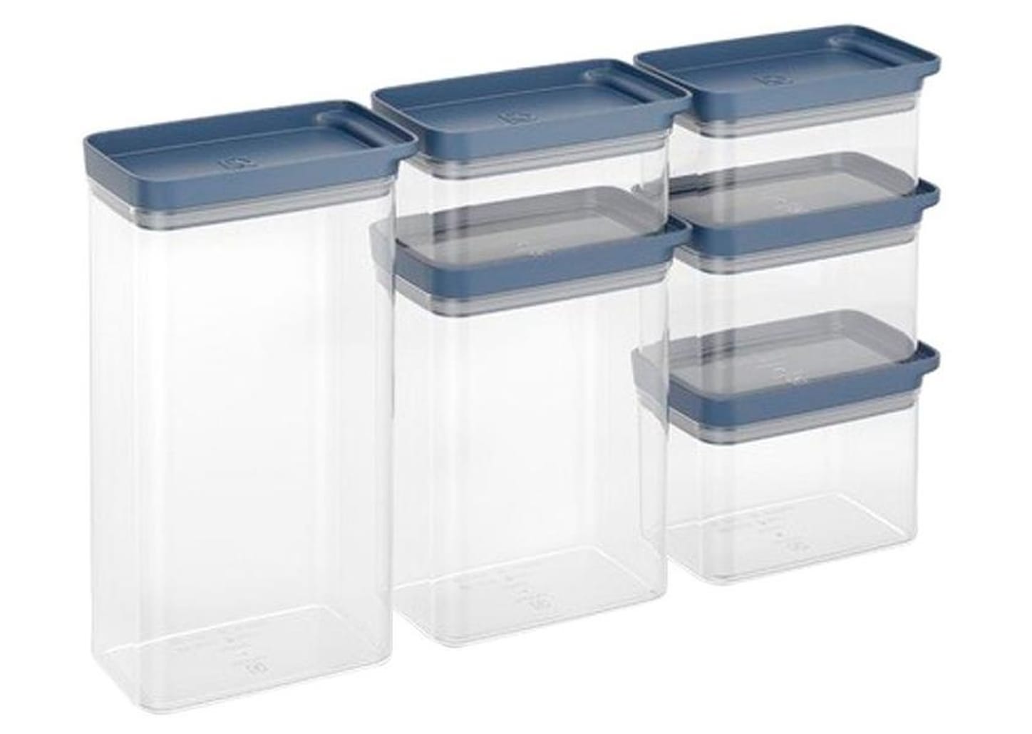 Jogo de Porta-Mantimentos Herméticos Retangulares Electrolux Experience 6 Peças