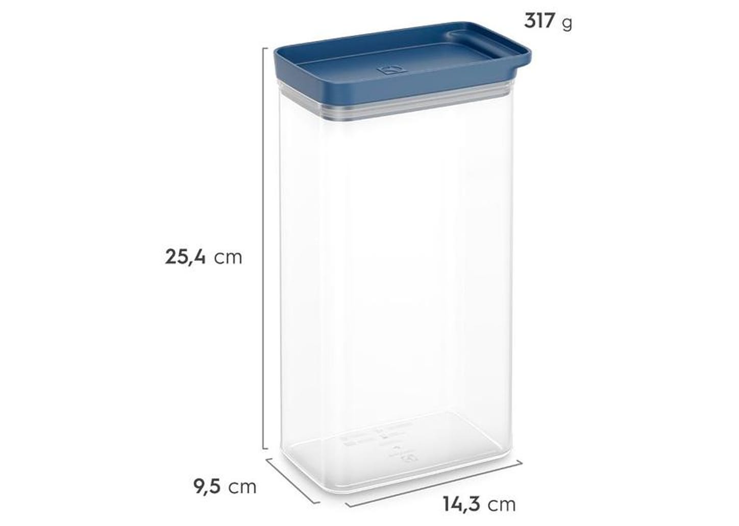 Jogo de Porta-Mantimentos Herméticos Retangulares Electrolux Experience 6 Peças