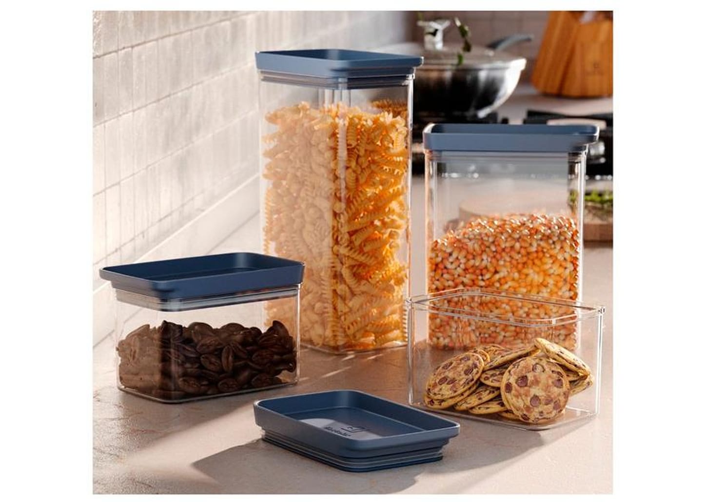 Jogo de Porta-Mantimentos Herméticos Retangulares Electrolux Experience 6 Peças