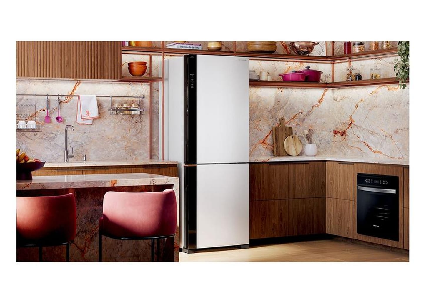 Geladeira/Refrigerador Brastemp Frost Free Inverse Branco 500L BRE66AB Bivolt