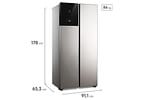 Geladeira/Refrigerador Electrolux Frost Free Side by Side 431L ES40S Bivolt