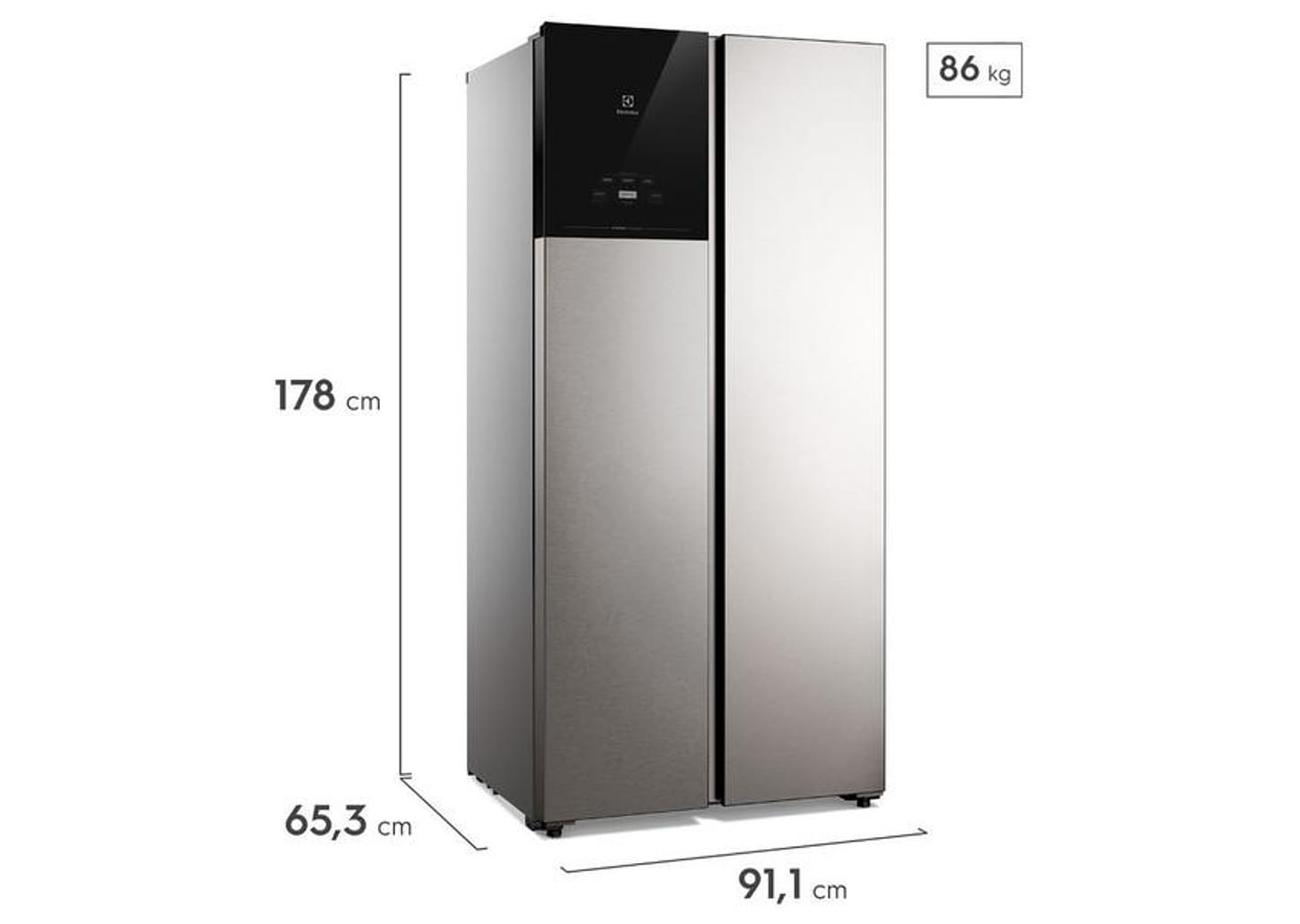 Geladeira/Refrigerador Electrolux Frost Free Side by Side 431L ES40S Bivolt