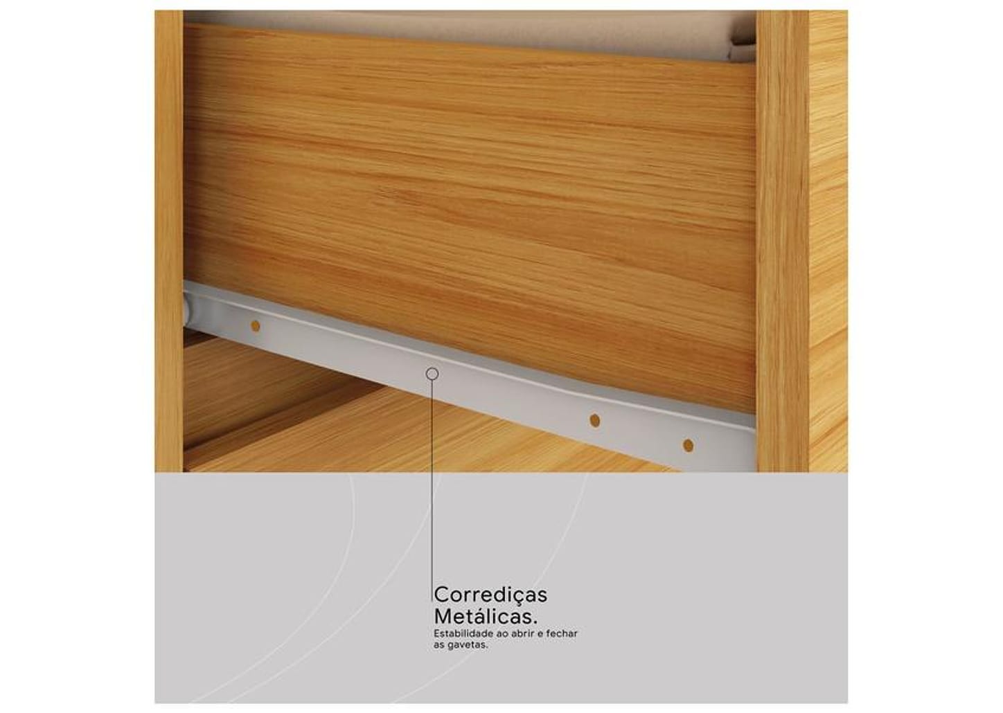 Guarda-roupa Casal com Espelho 6 Gavetas 3 Portas de Correr Demobile - Demóbile