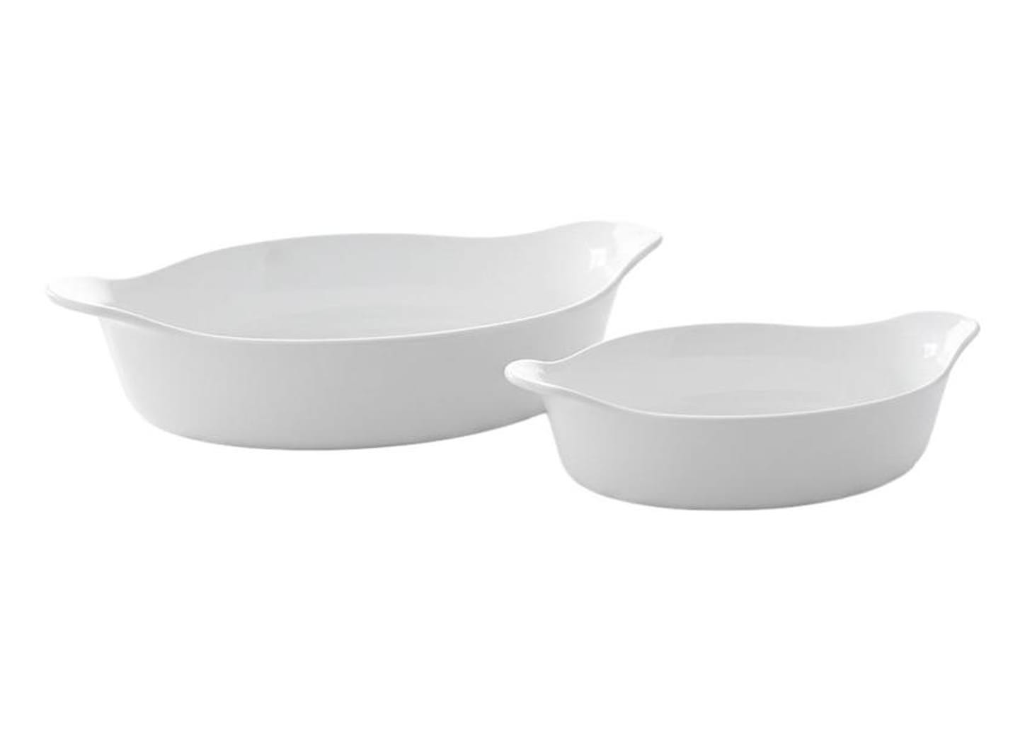 Conjunto de Assadeiras de Vidro Marinex Opaline 2 Peças