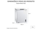Freezer Horizontal Midea 1 Porta 142L MDRC207SFZ013