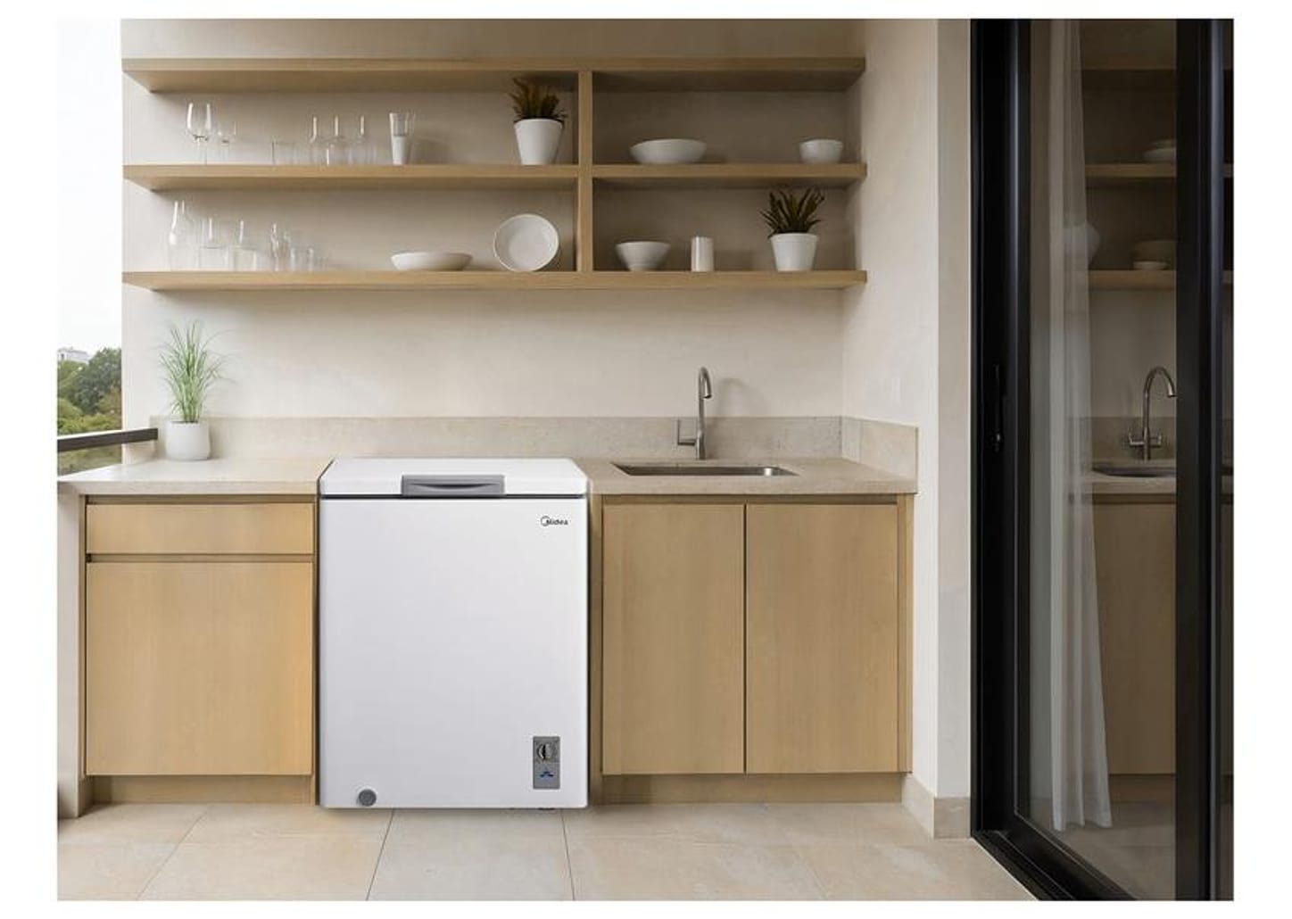 Freezer Horizontal Midea 1 Porta 142L MDRC207SFZ013