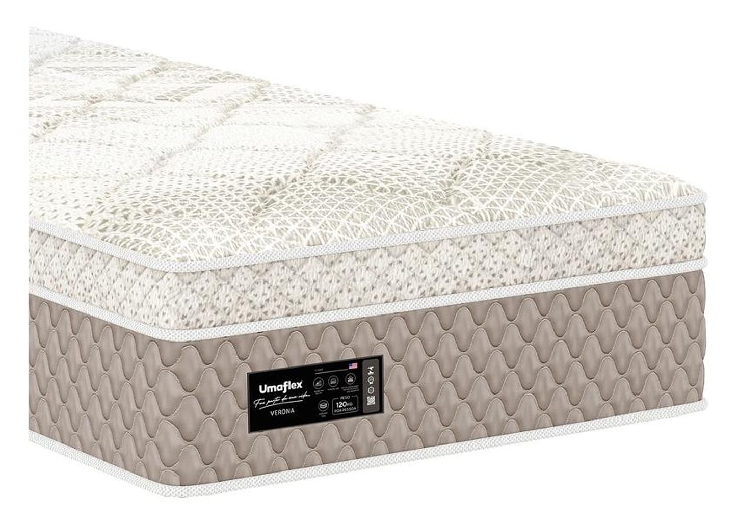 Colchão Solteiro Umaflex de Molas Ensacadas 30x88x188cm Verona