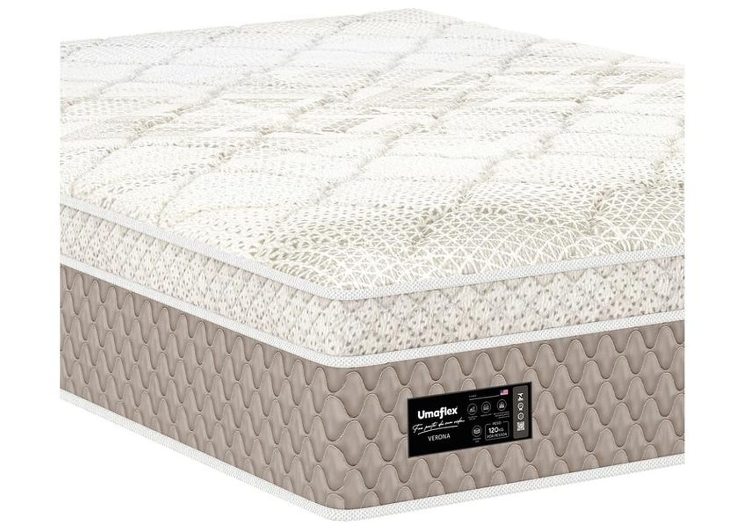Colchão Casal Umaflex de Mola 30x138x188cm Verona