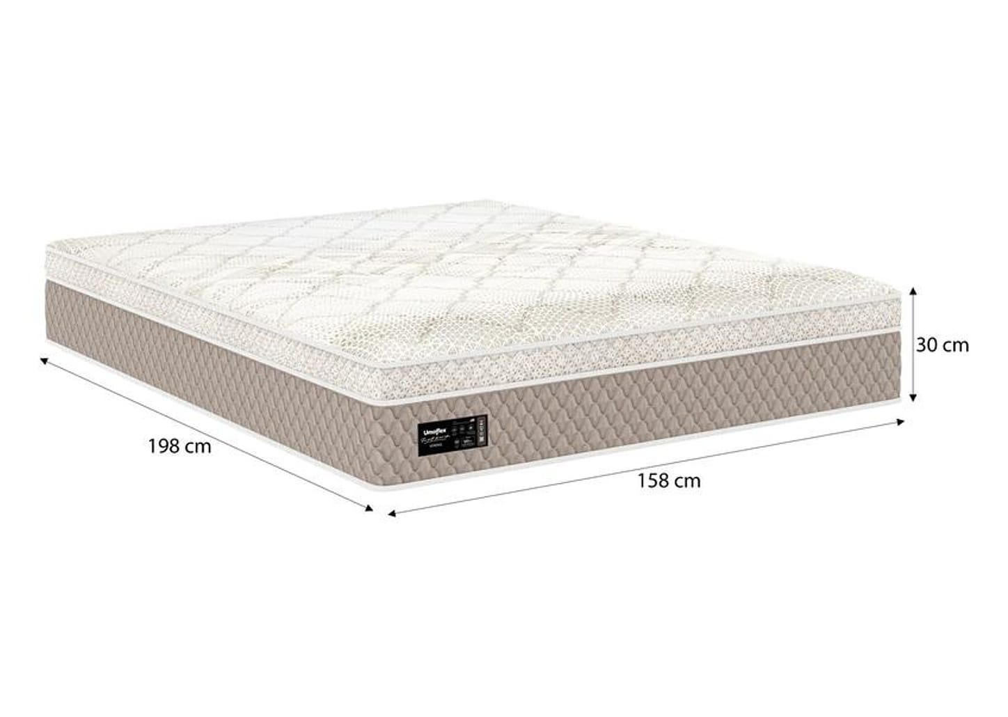 Colchão Queen Umaflex de Mola 30x158x198cm Verona