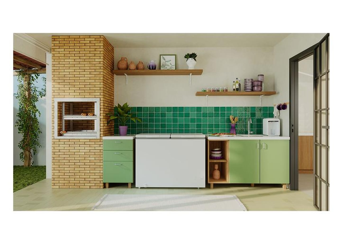 Freezer Horizontal Consul 2 Portas 410L CHB42MB