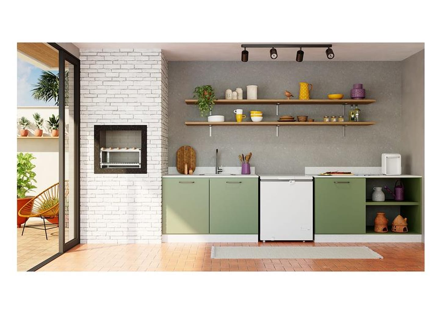 Freezer Horizontal Consul 1 Porta 217L CHA22MB