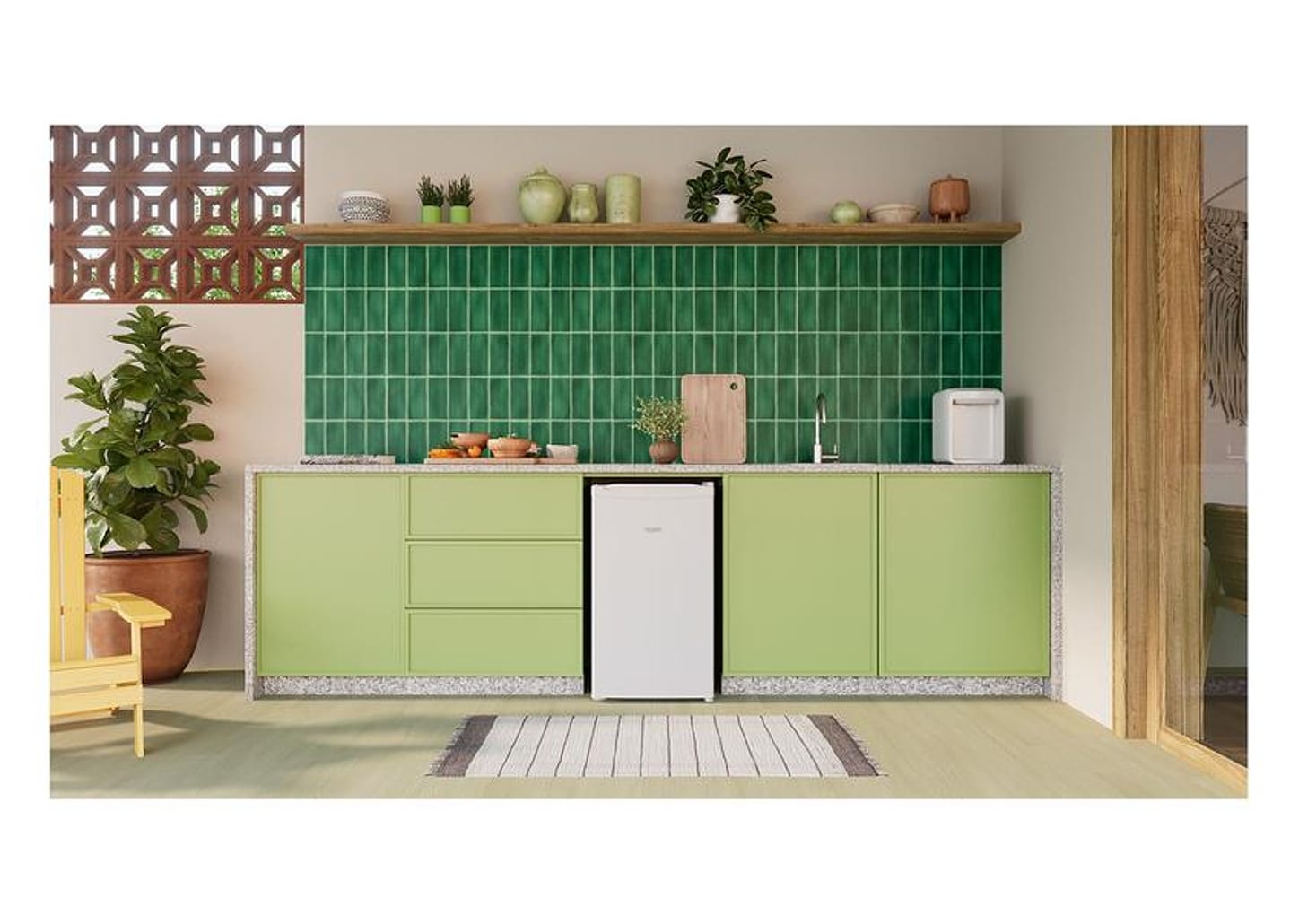 Frigobar Consul 117L Branco Gaveta Multiuso CRC12MB