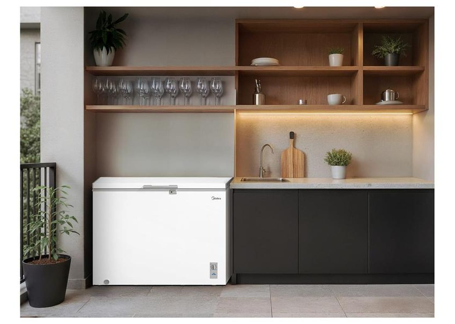 Freezer Horizontal Midea 1 Porta 293L MDRC411FZD013