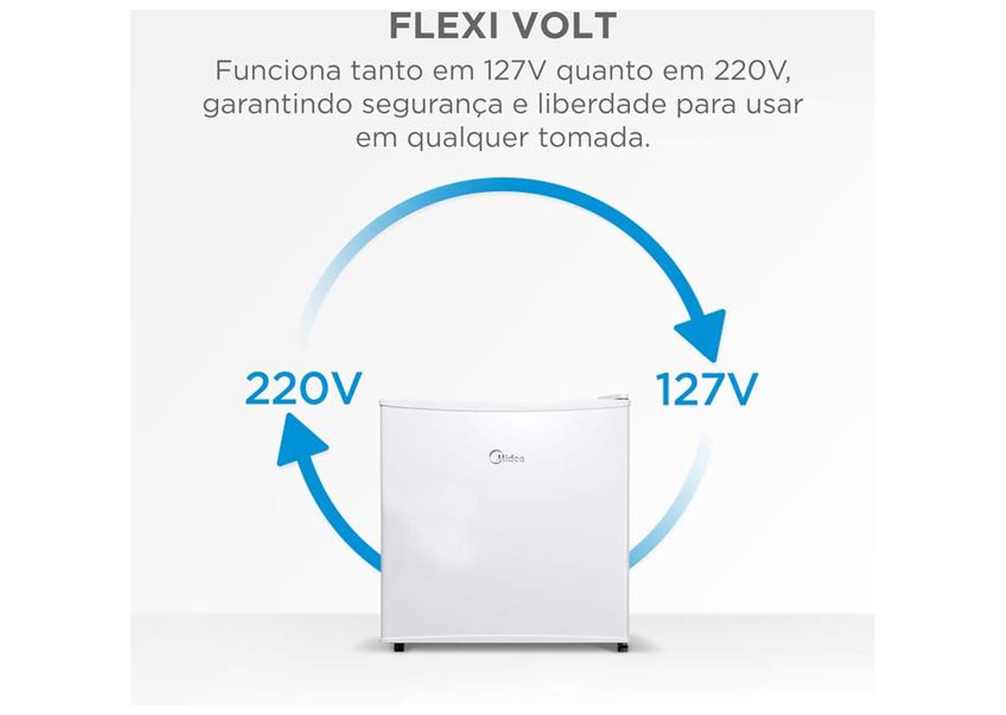 Frigobar Midea 45L Branco MDRD086FGD013