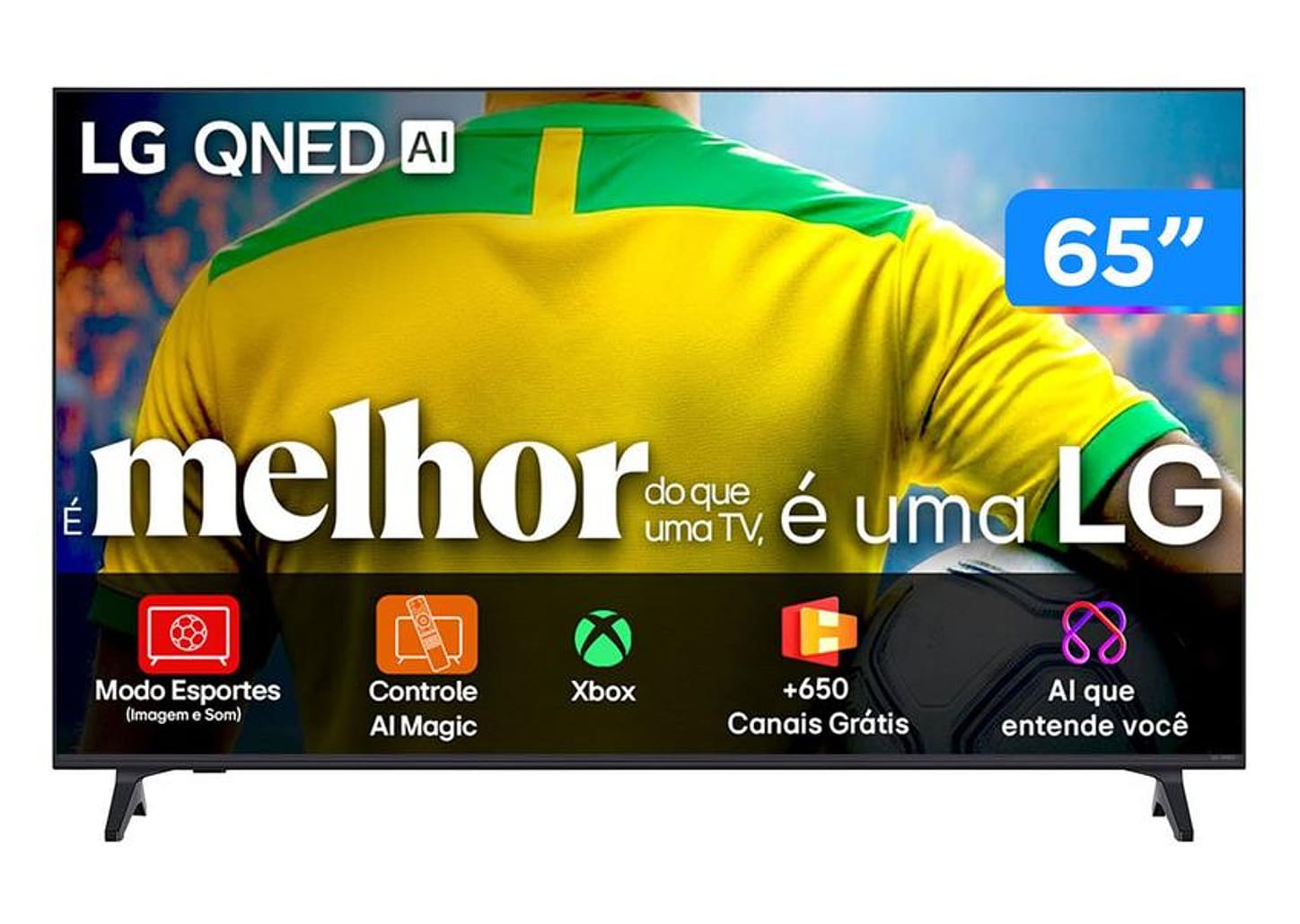 Smart TV 65" LG 4K Ultra HD QNED 65QNED73ASA WebOS 2025
