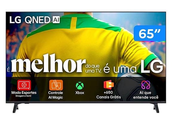 Smart TV 65" LG 4K Ultra HD QNED 65QNED73ASA WebOS 2025