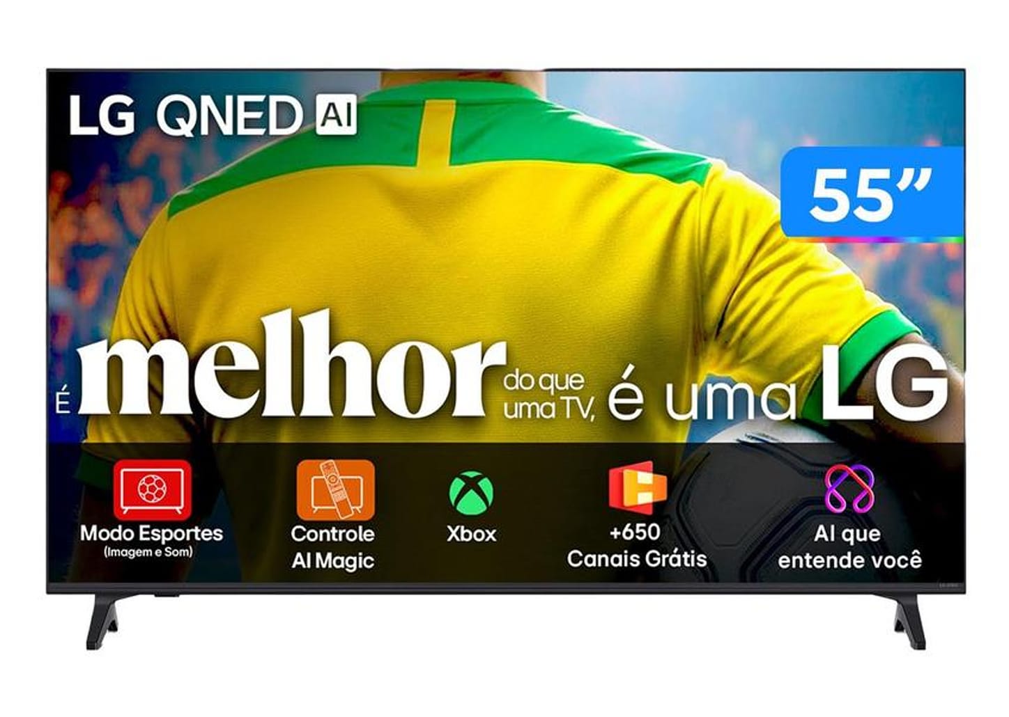 Smart TV 55" LG 4K Ultra HD QNED 55QNED73ASA WebOS 2025