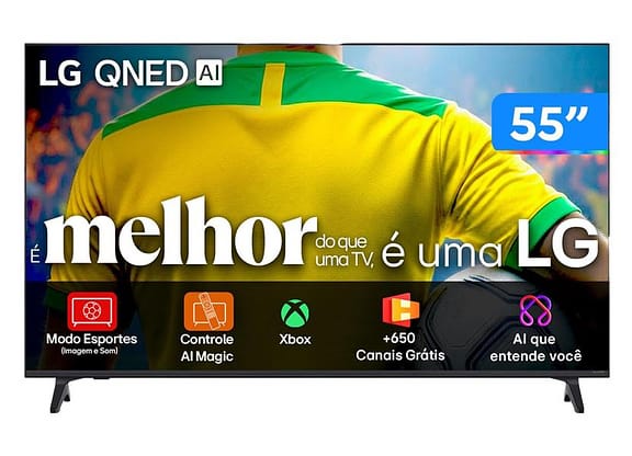 Smart TV 55" LG 4K Ultra HD QNED 55QNED73ASA WebOS 2025
