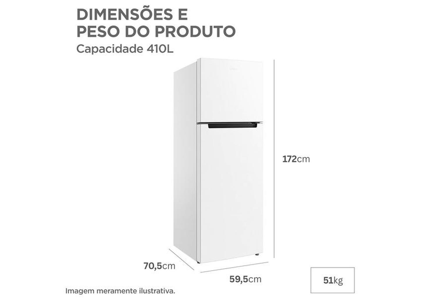 Geladeira/Refrigerador Midea Cycle Defrost Duplex Branca 410L RT554