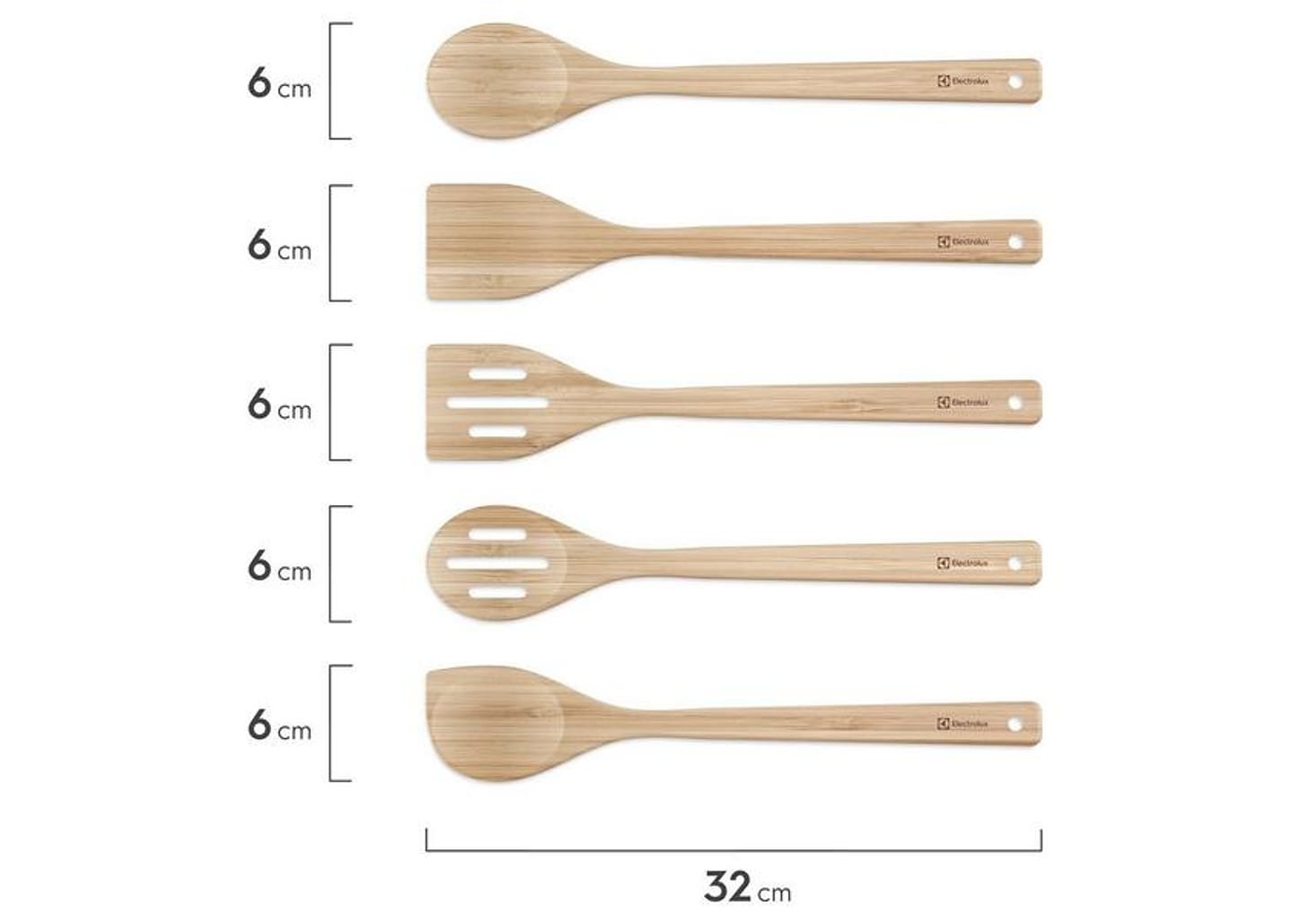 Conjunto de Utensílios de Bambu Electrolux 6 Peças