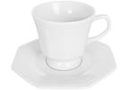 Aparelho de Jantar 30 Peças Schmidt Porcelana - Octogonal Branco Prisma