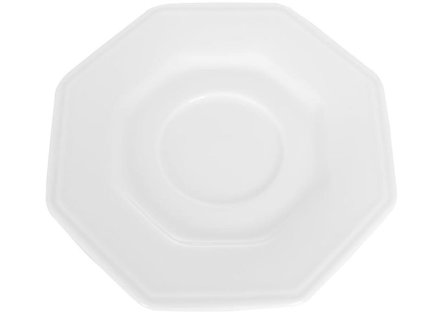 Aparelho de Jantar 30 Peças Schmidt Porcelana - Octogonal Branco Prisma