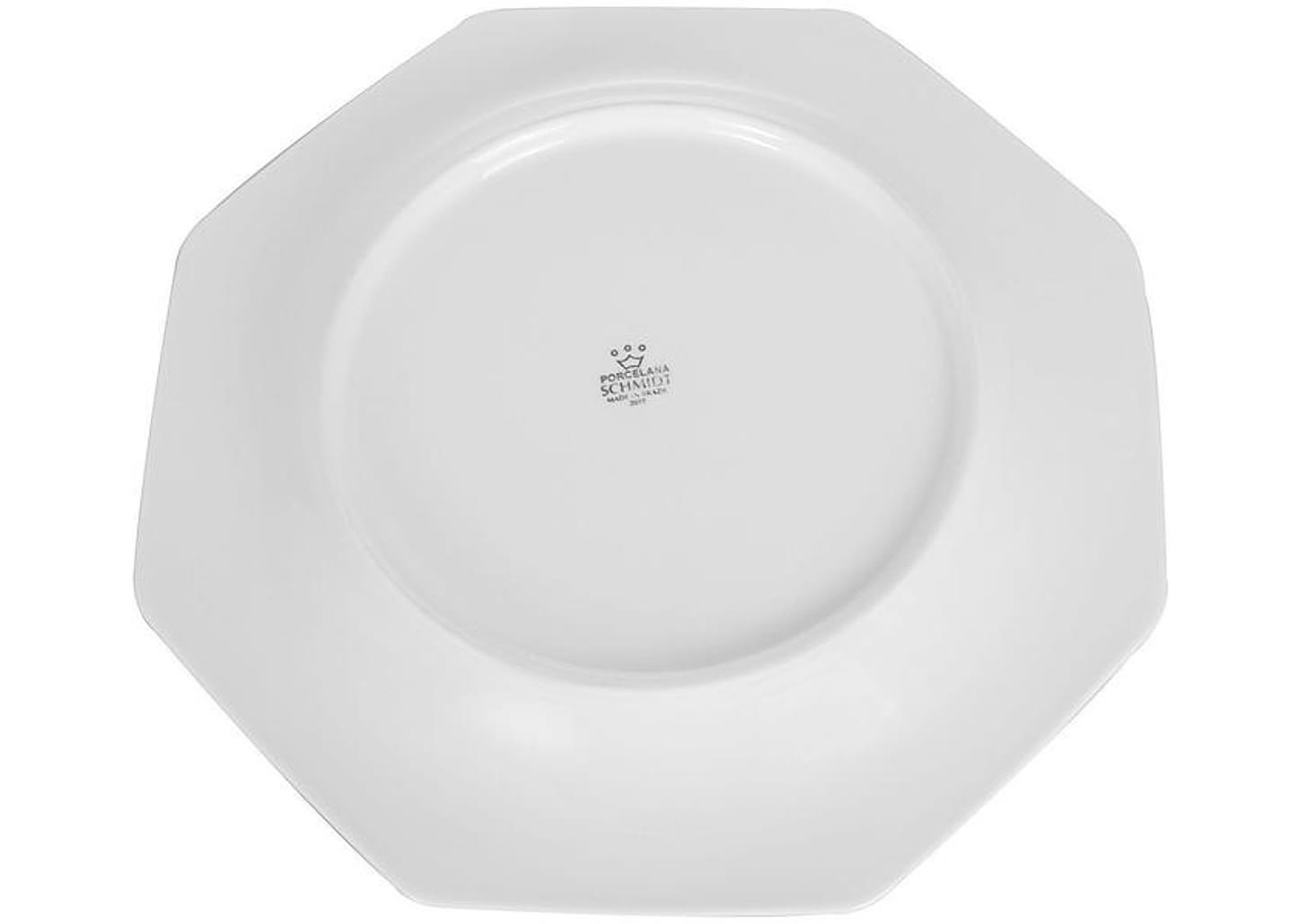 Aparelho de Jantar 30 Peças Schmidt Porcelana - Octogonal Branco Prisma