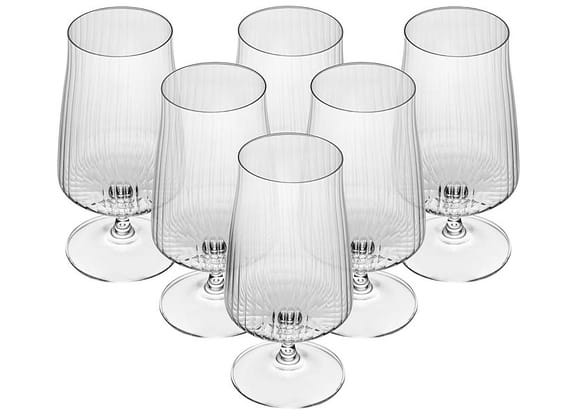 Jogo de Taças de Cristal para Cerveja 380ml 6 Peças Bohemia Alex Optic