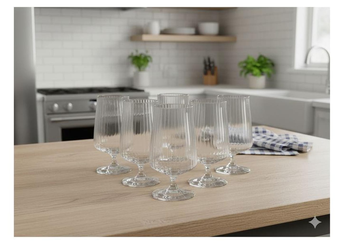 Jogo de Taças de Cristal para Cerveja 380ml 6 Peças Bohemia Alex Optic