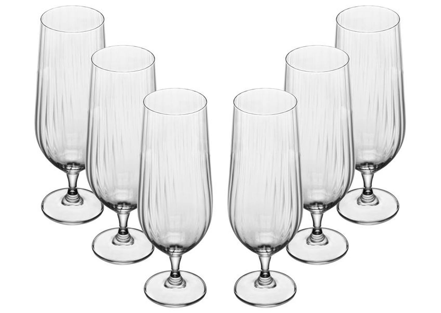 Jogo de Taças de Cristal para Cerveja 470ml 6 Peças Wolff Columba Optic