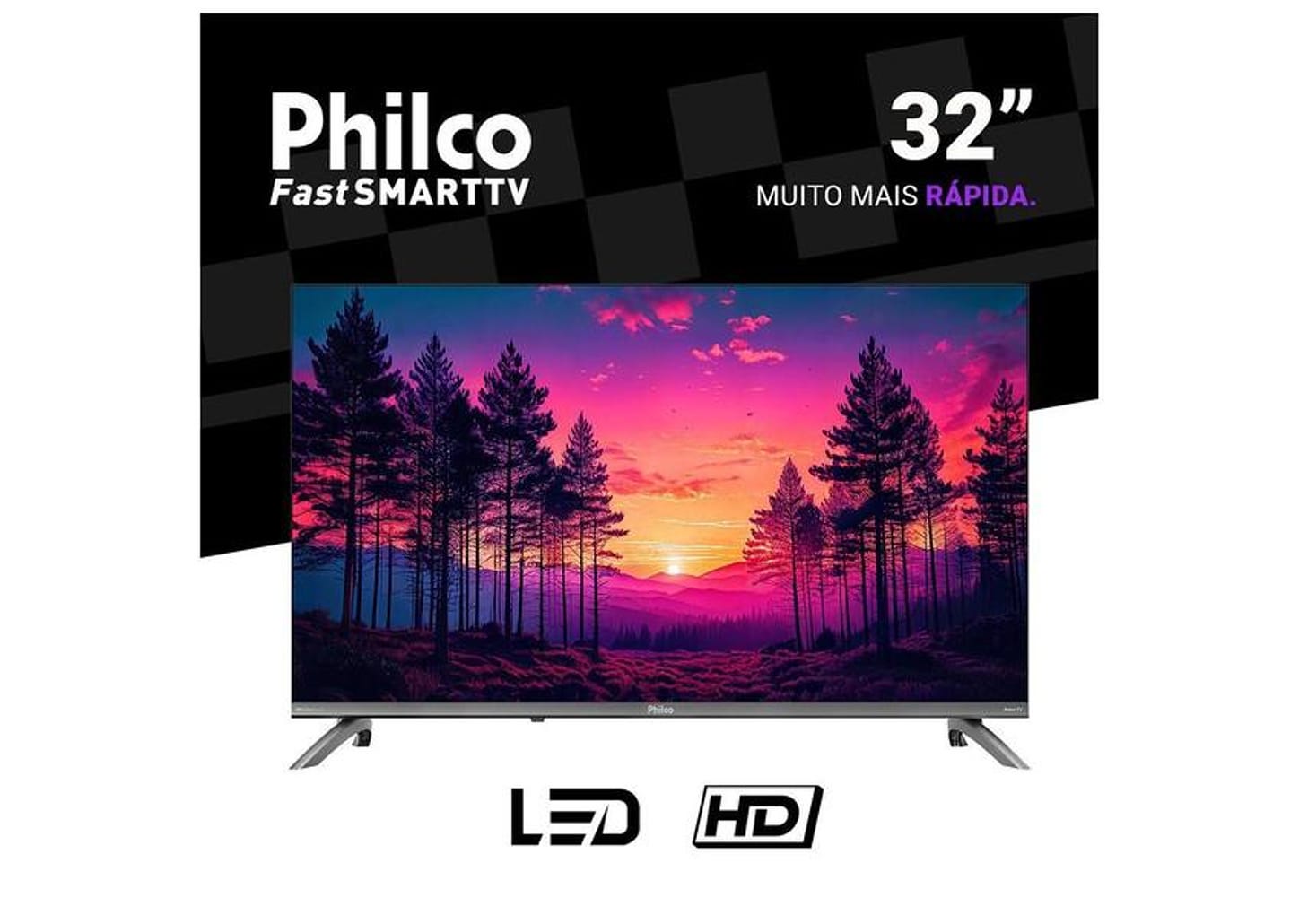 Smart TV 32" Philco HD DLED P32CRB Roku TV 99323127 2026