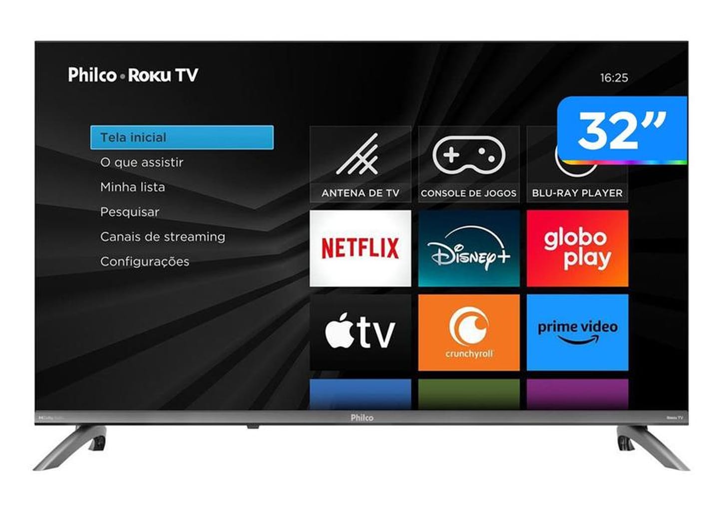 Smart TV 32" Philco HD DLED P32CRB Roku TV 99323127 2026