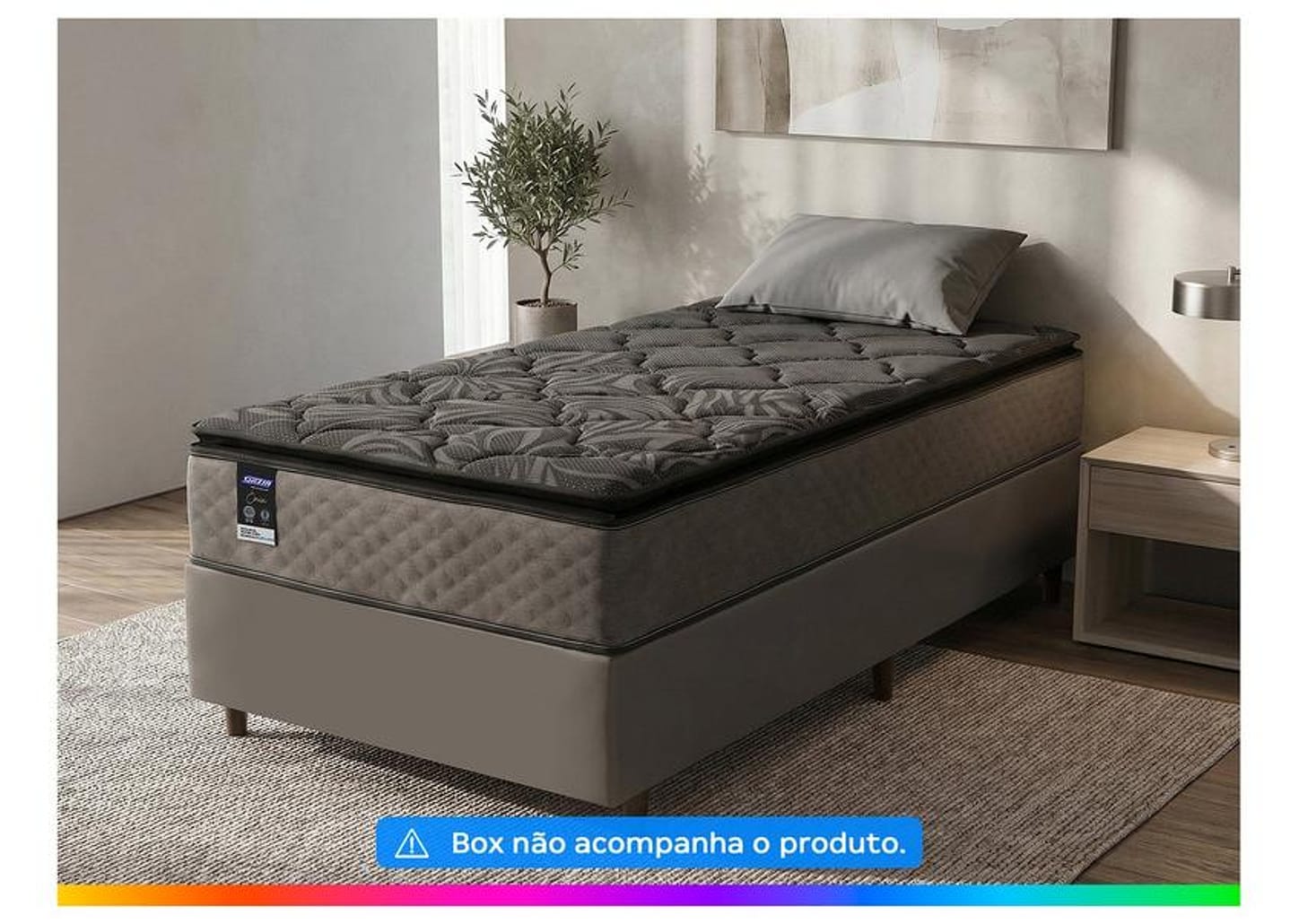 Colchão Solteiro Gazin de Molas Ensacadas D26 25x88x188cm Onix