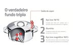 Jogo de Panelas Tramontina Inox 6 Peças Solar