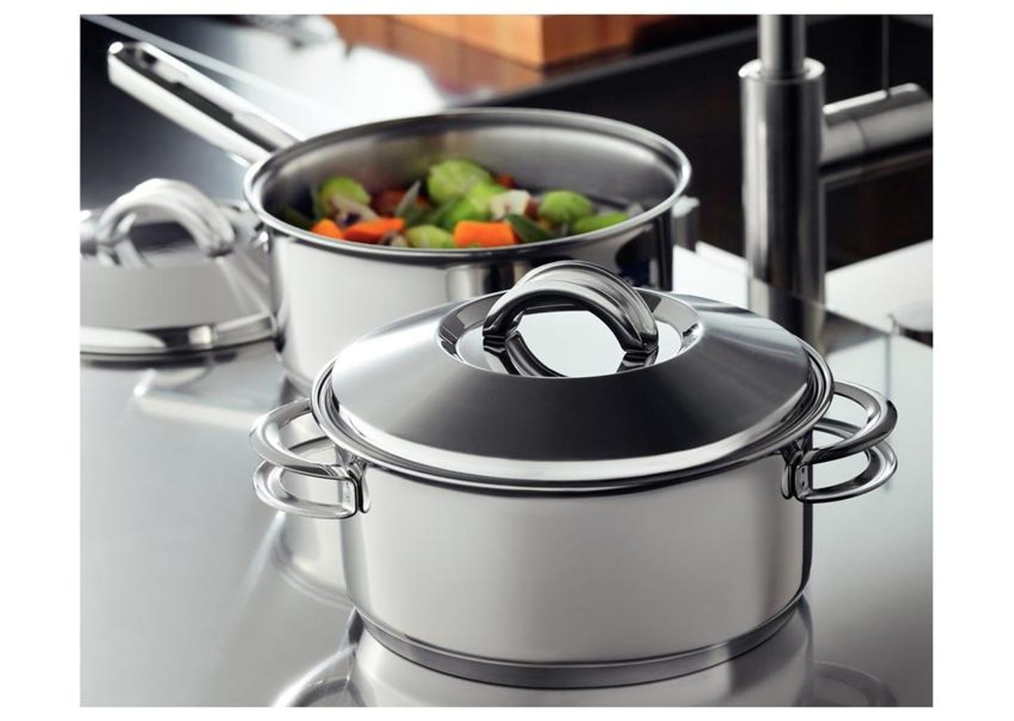 Jogo de Panelas Tramontina Inox 6 Peças Solar