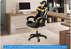 Cadeira Gamer PCTop Reclinável Amarelo - Racer 1006