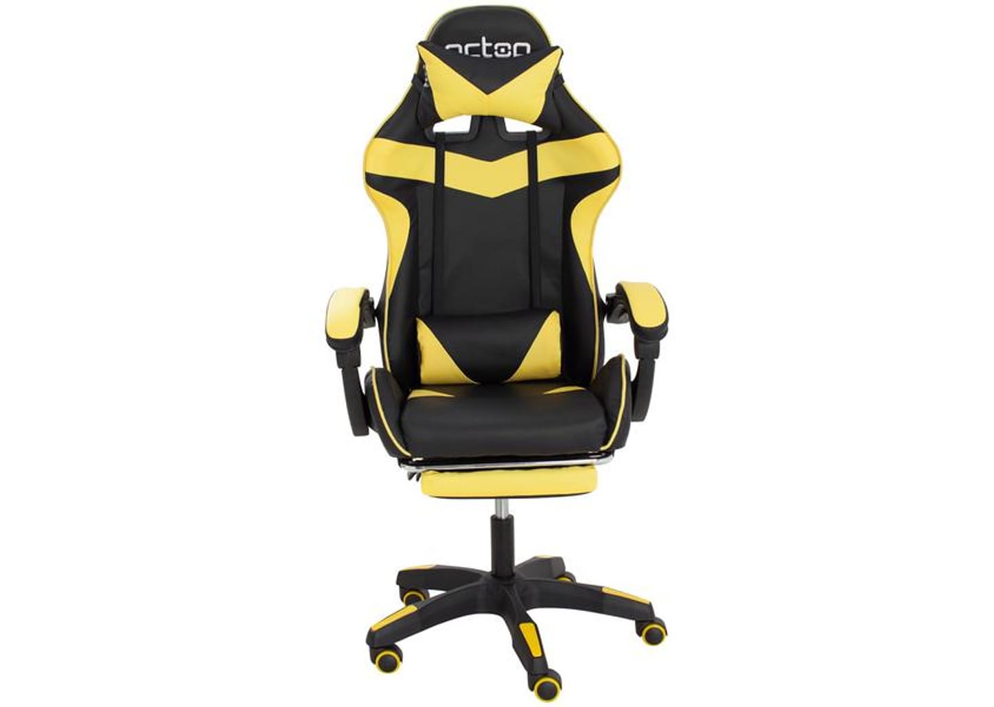 Cadeira Gamer PCTop Reclinável Amarelo - Racer 1006