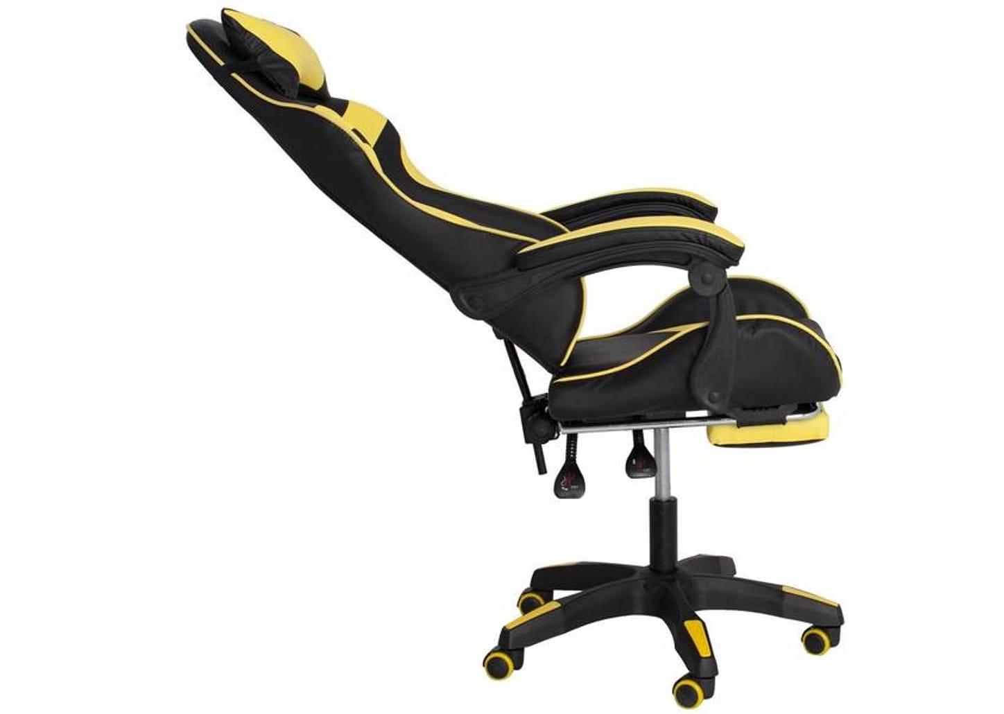 Cadeira Gamer PCTop Reclinável Amarelo - Racer 1006