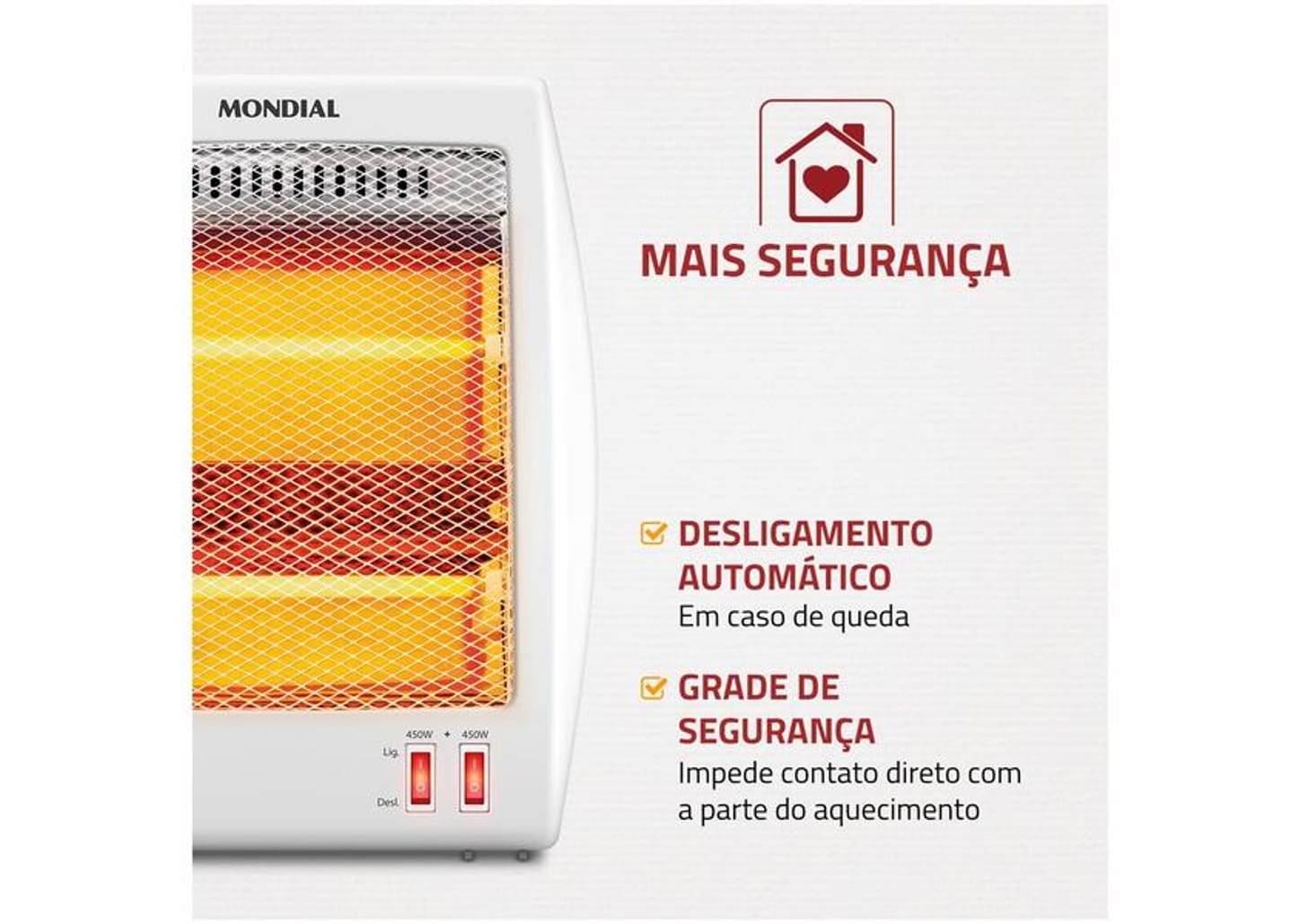 Aquecedor Quartzo Mondial Comfort Air III A-16 Portátil