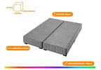 Base Cama Box Queen Americanflex Bipartida 25x158x198cm Diamante