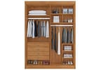 Guarda-roupa Casal com Sapateiro 4 Gavetas 4 Portas Conquista Móveis Prime Bergamo